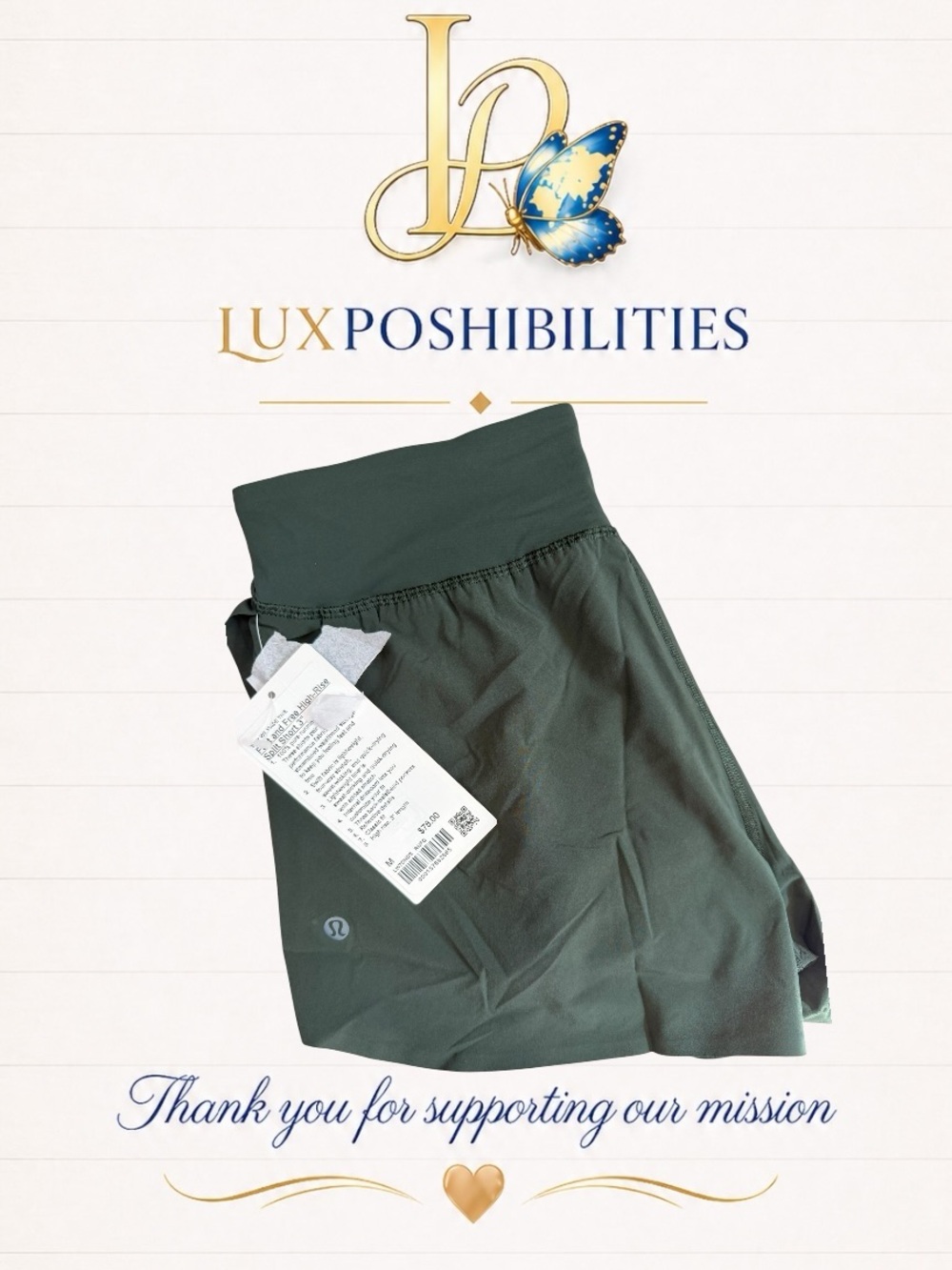 lululemon NWT Size M Forest Green